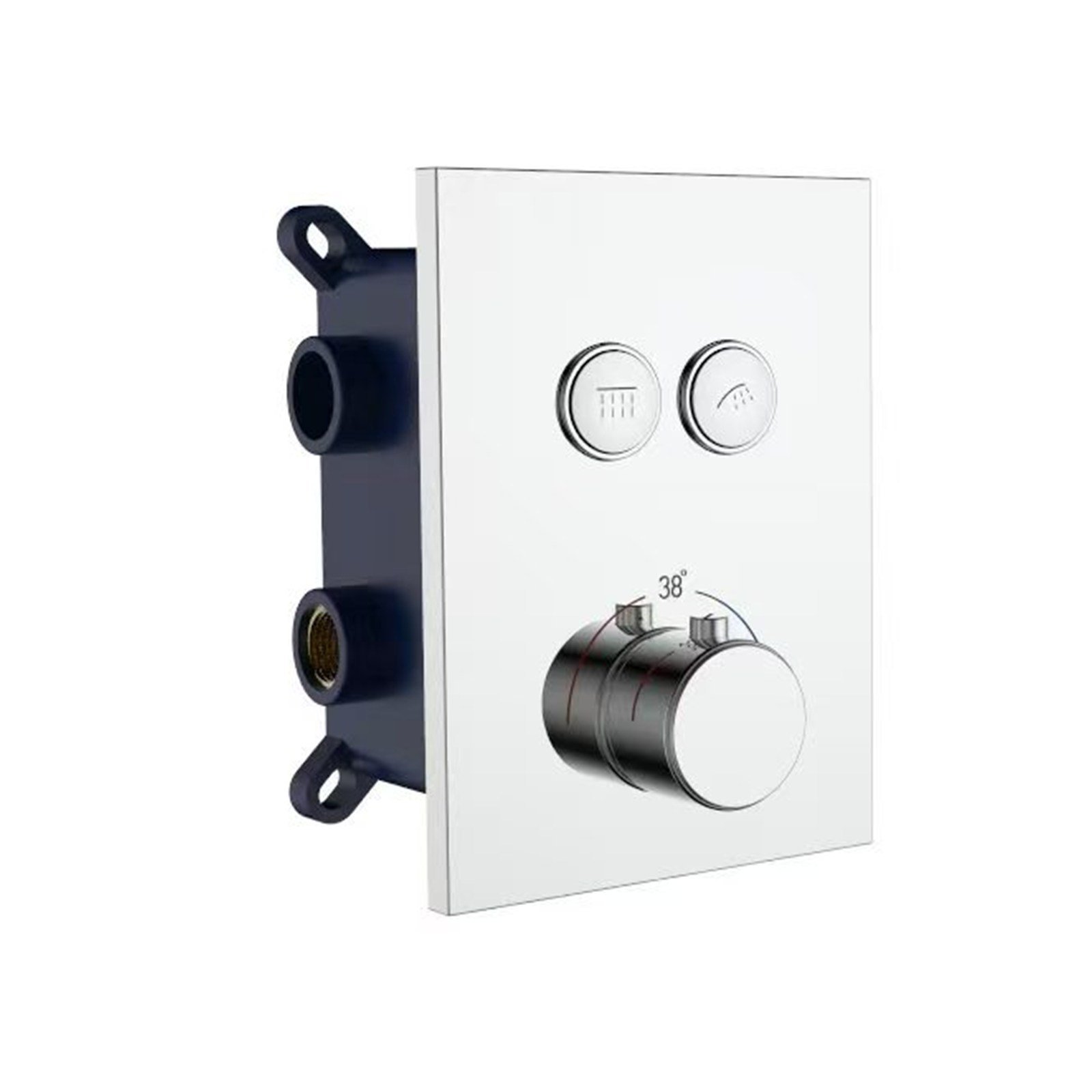 Concealed brass valve body configuration 13