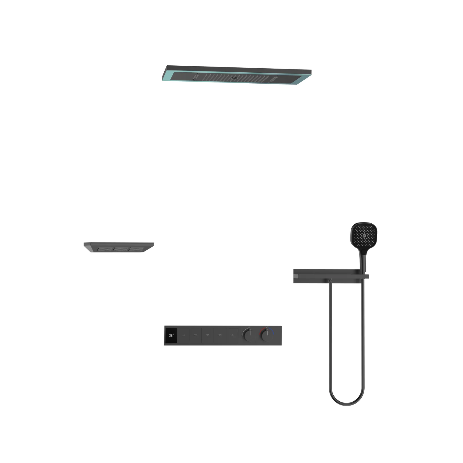 8008-1T Concealed Shower System detail 2