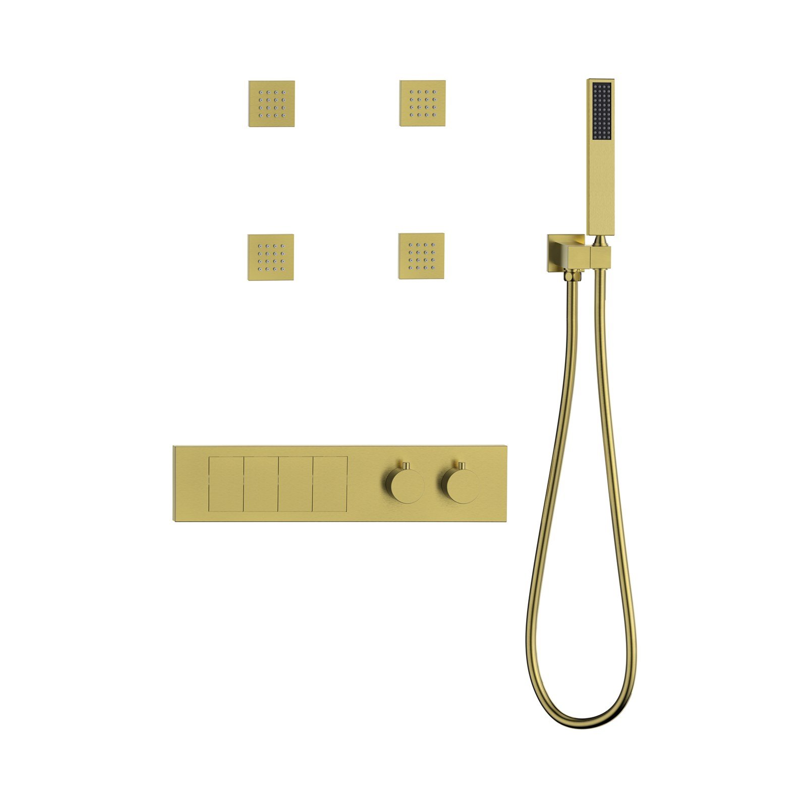 8006A-5J in Brushed Gold